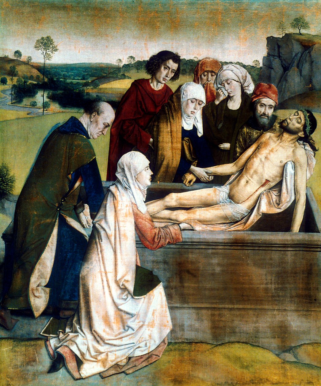 „The Tombment”, 1450-es évek alkotó: Dieric Bouts