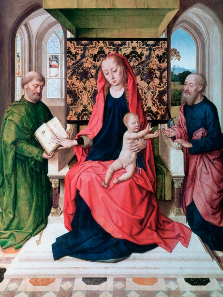 Szűz és gyermek a szentekkel, 1460-as évek alkotó: Dieric Bouts