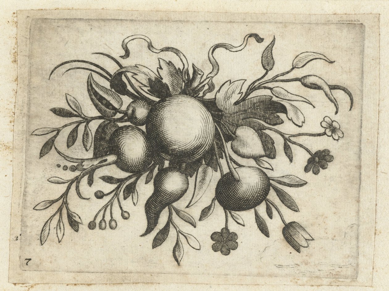 Festoen van Vrutten Utazáshoz hasznos kis gyümölcsös könyv (sorozat címe) alkotó: Dietrich Krüger (attributed to)
