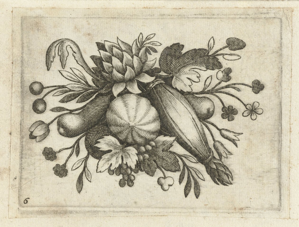 Festoen van Vrutten Utazáshoz hasznos kis gyümölcsös könyv (sorozat címe) alkotó: Dietrich Krüger (attributed to)