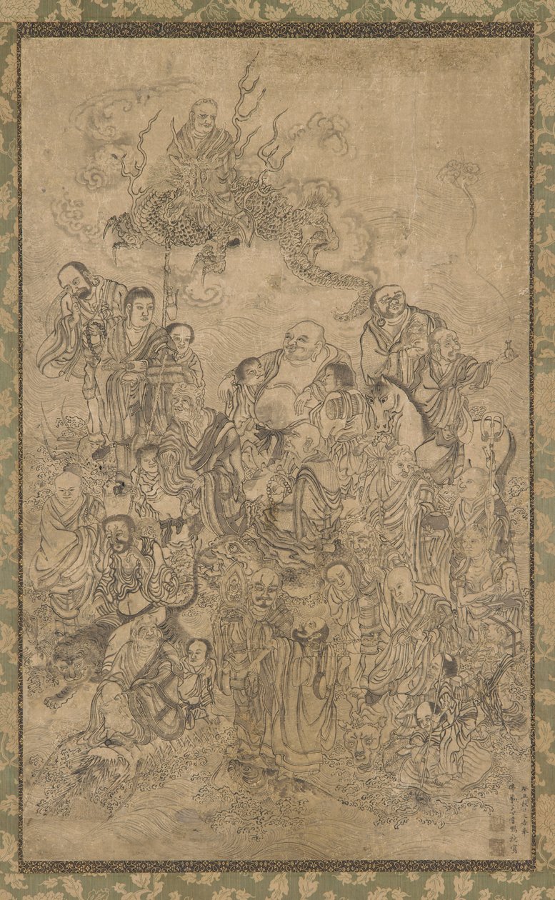 A Group of Luohan alkotó: Ding Yunpeng