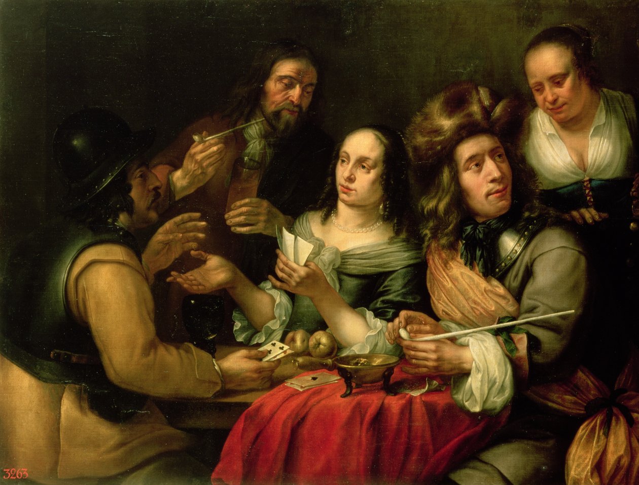 Kártyázás alkotó: Dingeman van der Hagen