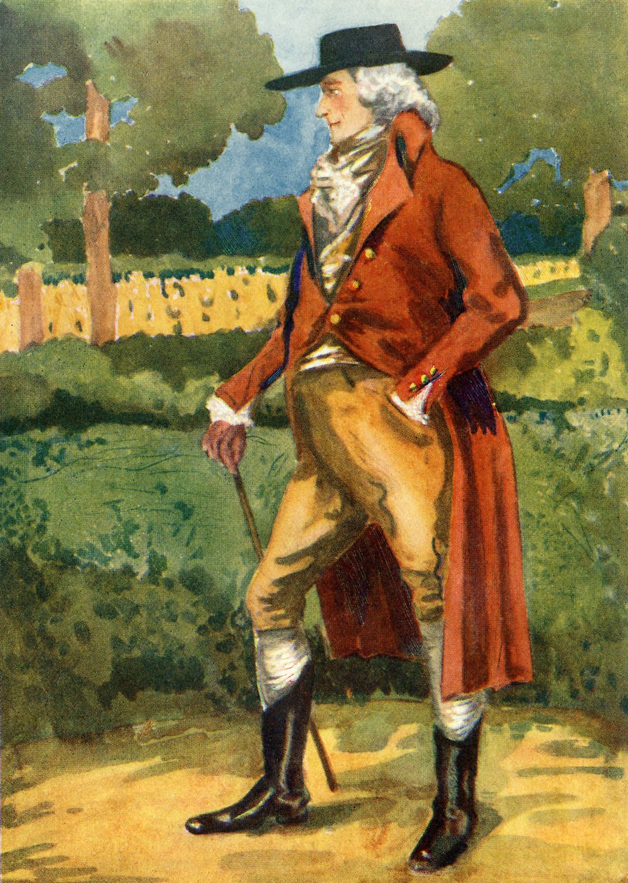 Férfi jelmez III. György uralkodása idején (1760-1820) alkotó: Dion Clayton Calthrop
