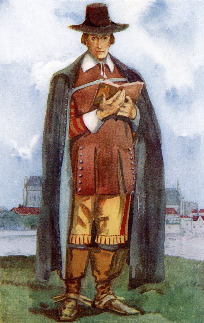 Férfi jelmez a Cromwellek uralkodása idején (1649-1660) alkotó: Dion Clayton Calthrop
