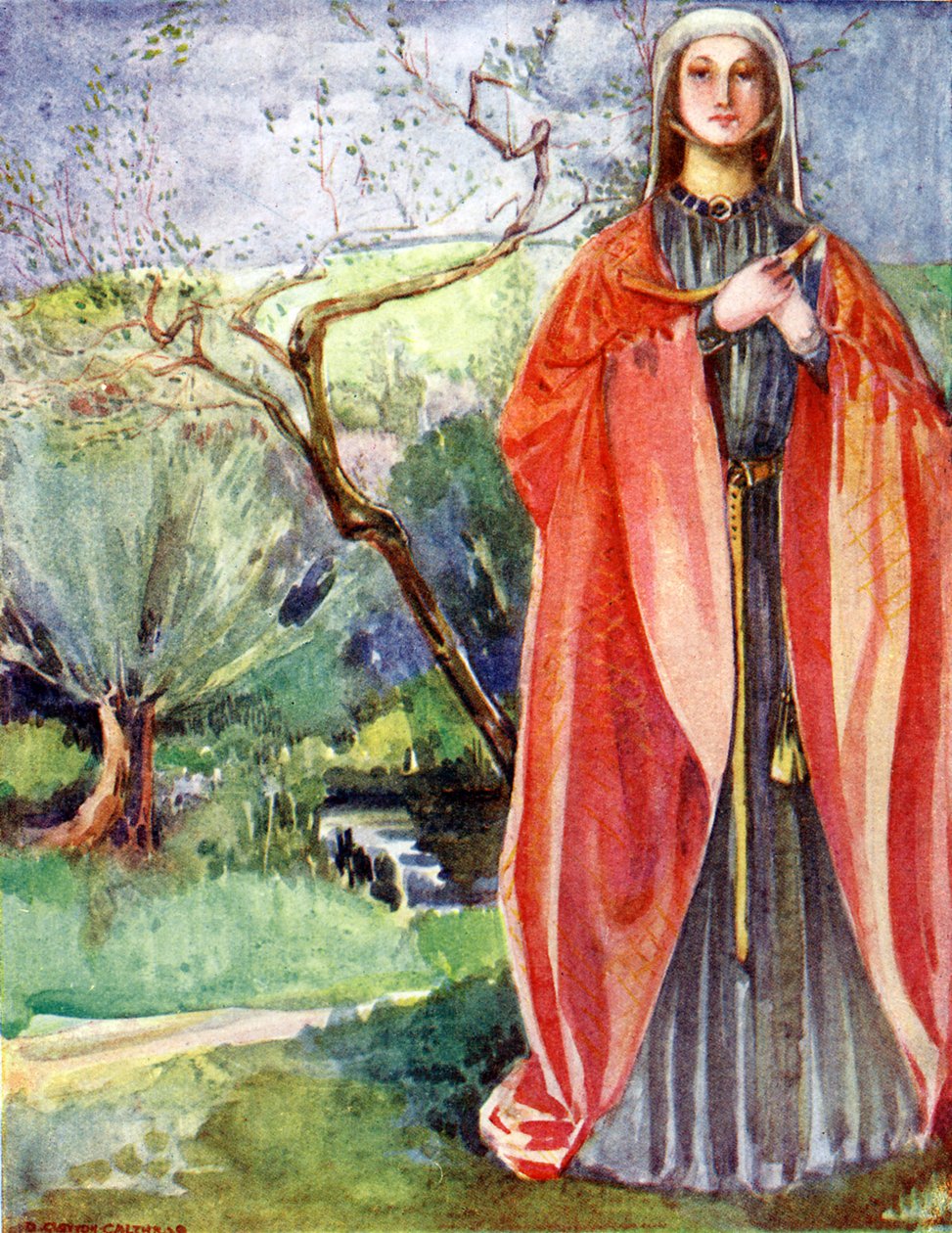 Woman s costume in reign of John (1199 - 1216) alkotó: Dion Clayton Calthrop