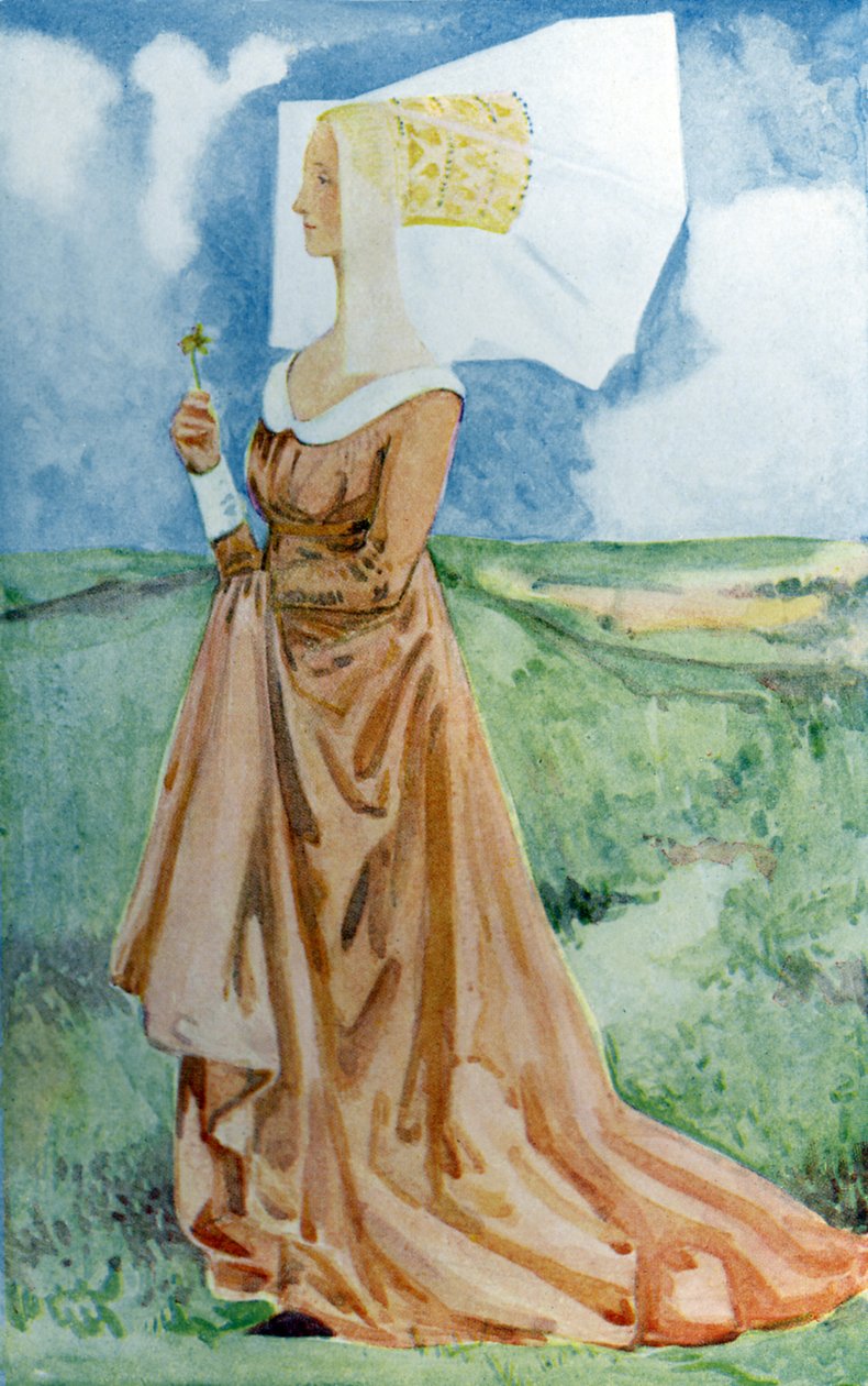 Női jelmez III. Richárd (1483-1485) uralkodása idején alkotó: Dion Clayton Calthrop