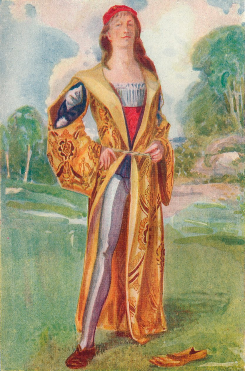 „VII. Henrik korának embere”, 1907 alkotó: Dion Clayton Calthrop
