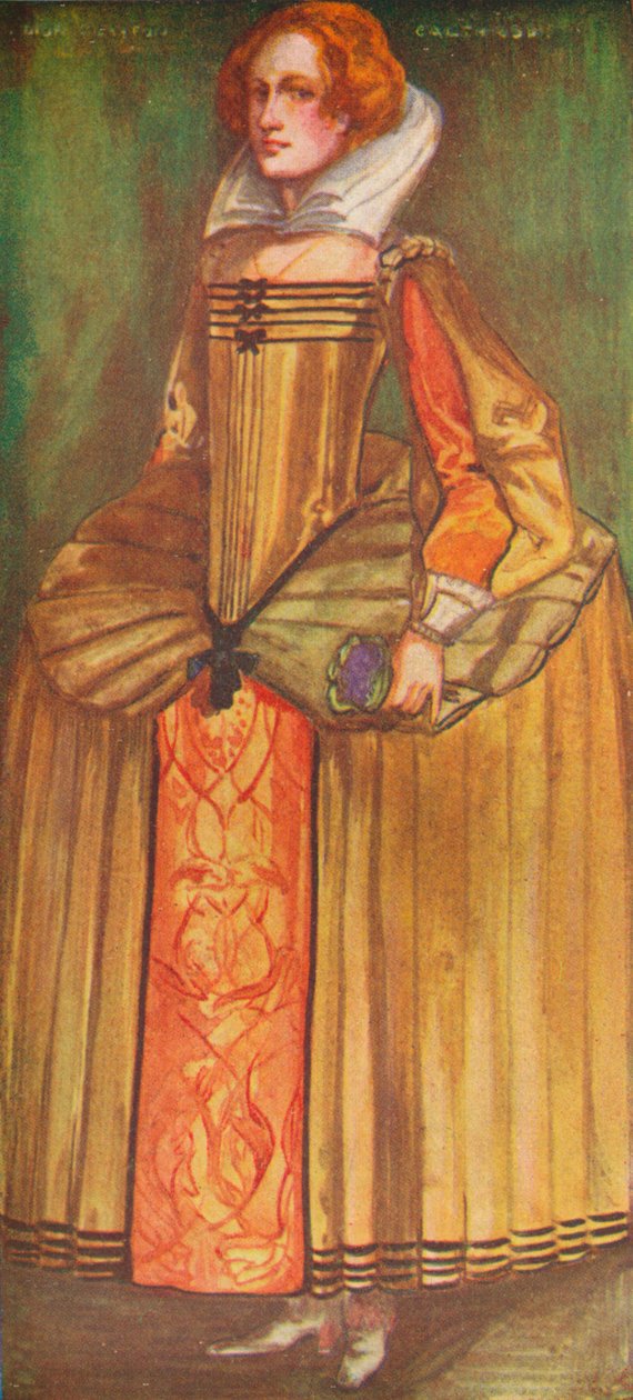 Erzsébet korabeli nő, 1907 alkotó: Dion Clayton Calthrop