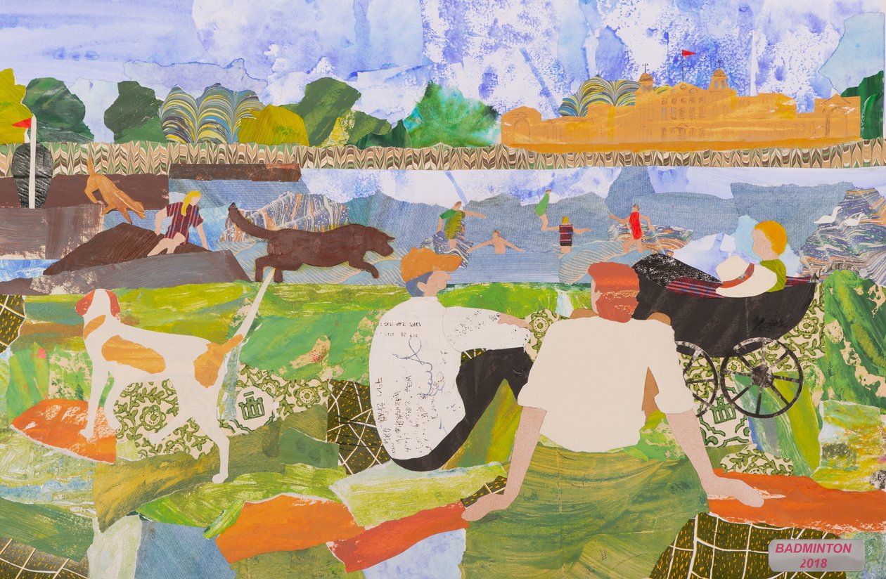 Hot Badminton, 2020 (kollázs) alkotó: Dione Verulam