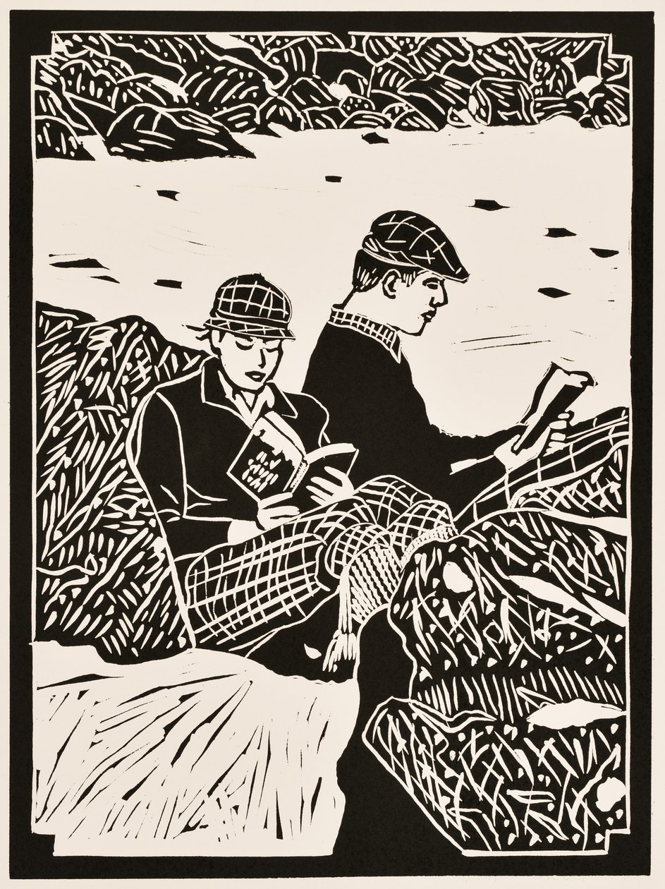 Az év hónapjai: (linómetszet) alkotó: Dione Verulam