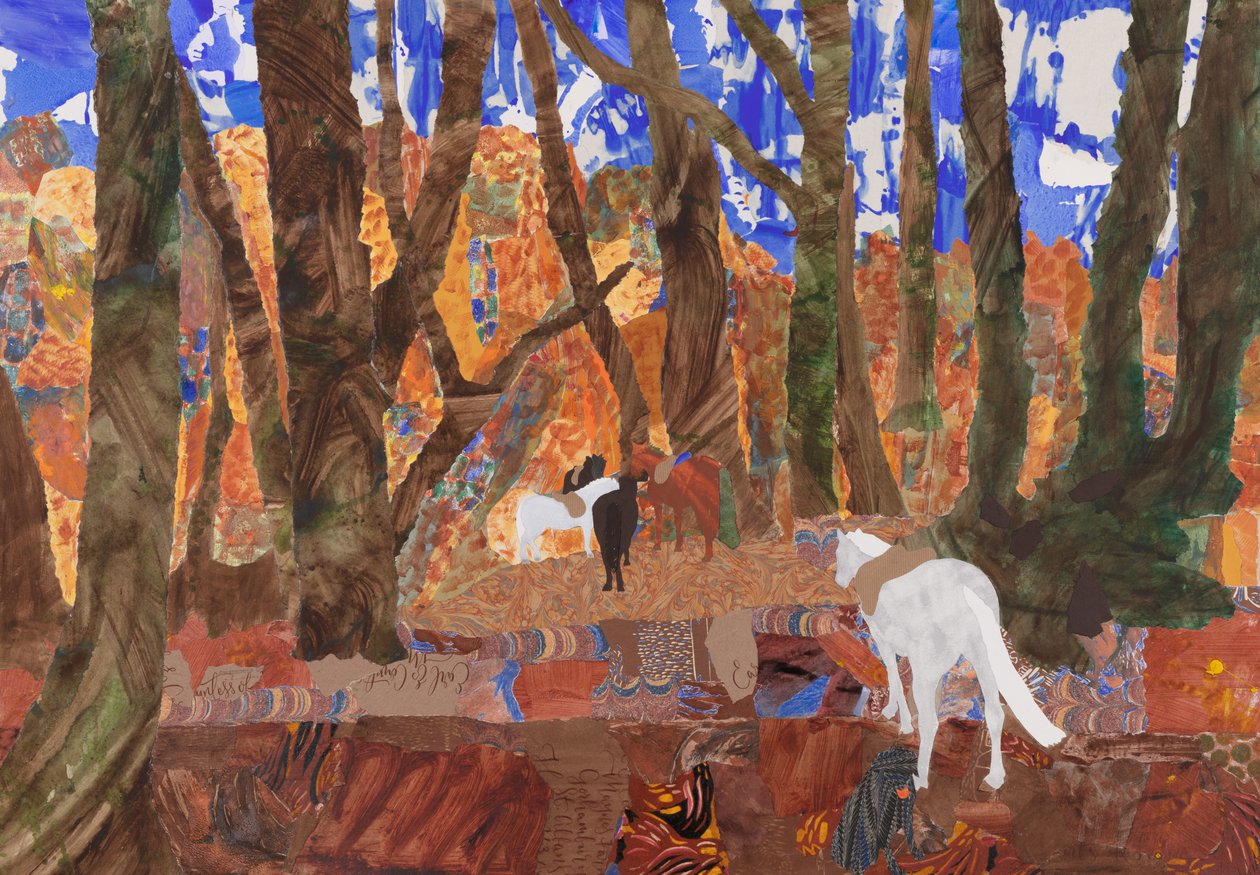 Riding Rest, 2020 (kollázs) alkotó: Dione Verulam