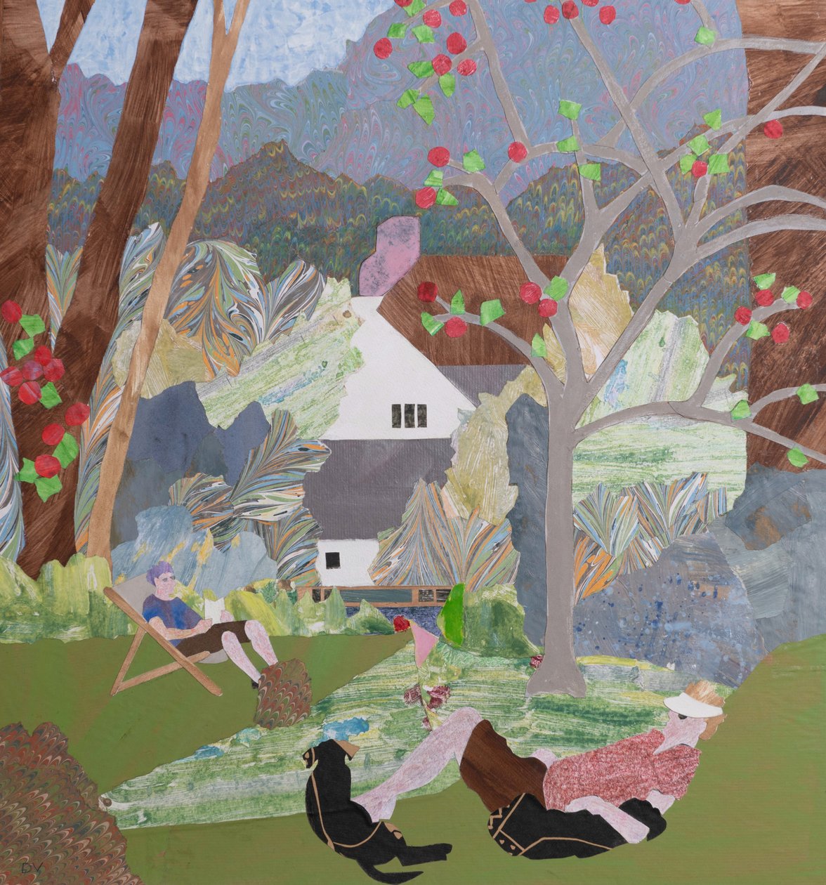 Szeptemberi üdülés (kollázs) alkotó: Dione Verulam