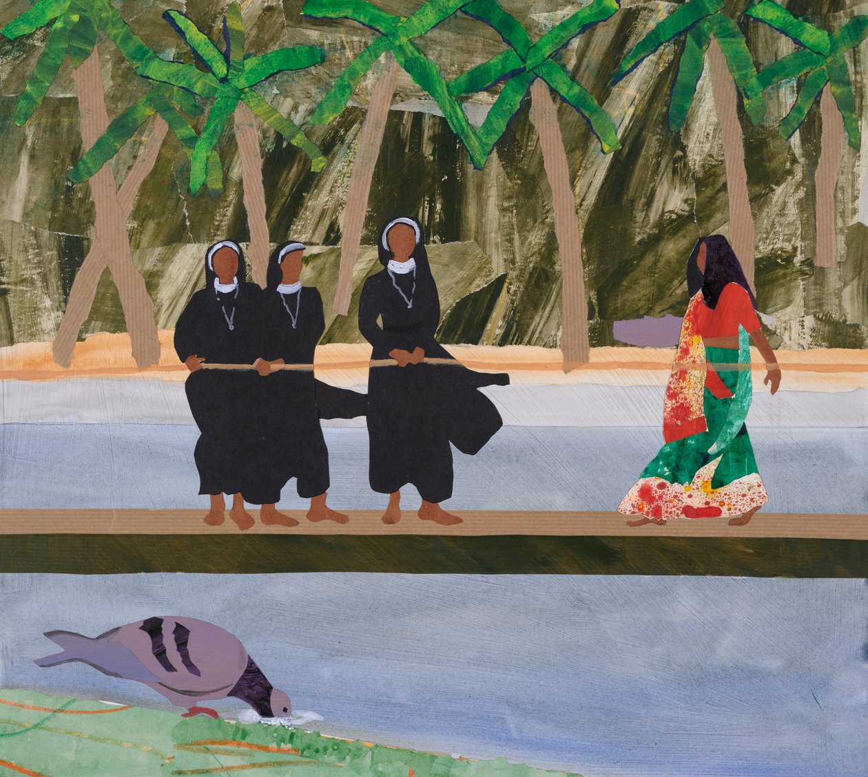 Spirituális és időbeli (kollázs) alkotó: Dione Verulam