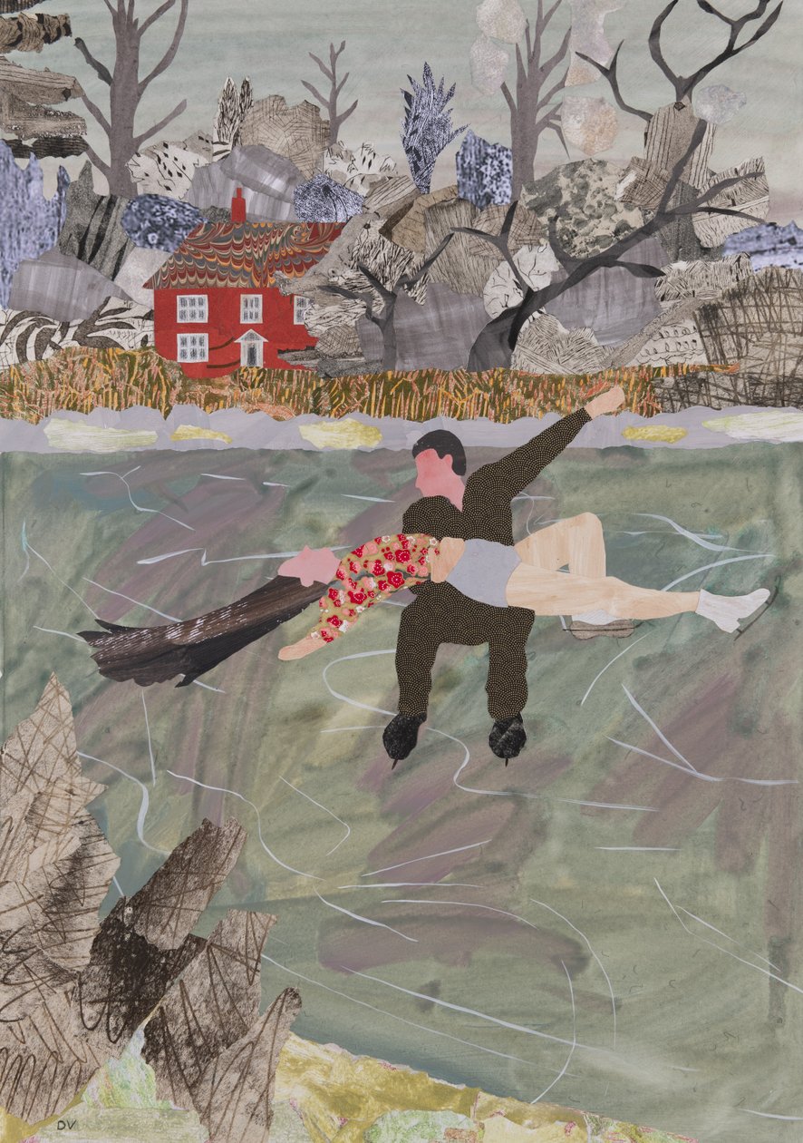 Vad korcsolyázás, 2023 (kollázs) alkotó: Dione Verulam