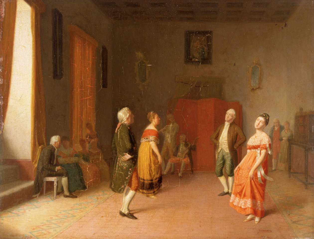 "A tánc", 1871 alkotó: Dioscoro Teofilo de la Puebla y