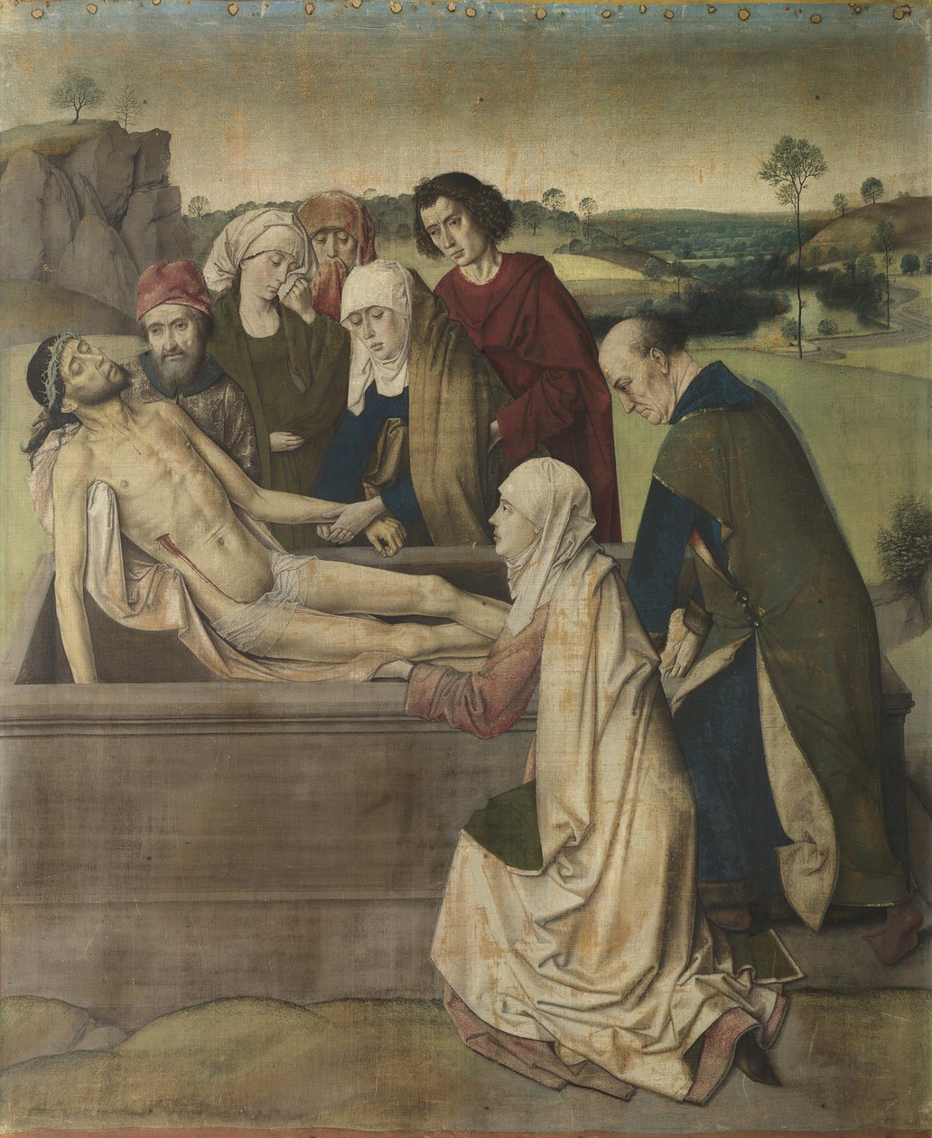 Síremlék, 1450-60 körül (tempera vászonon) alkotó: Dirck Bouts