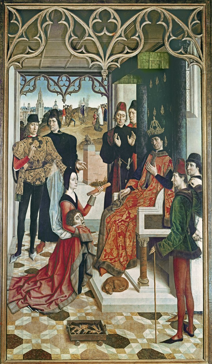 Ottó császár igazságszolgáltatása: Tűzpróba, 1471-73 (lásd még: 61050) alkotó: Dirck Bouts