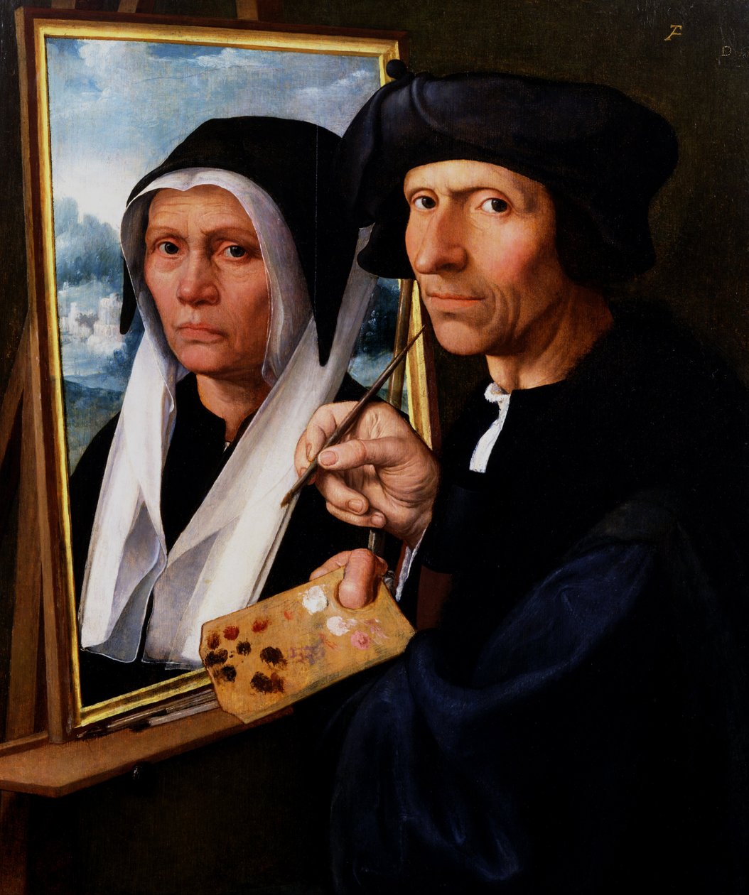 Jacob Cornelisz. van Oostsanen A felesége portréját festette alkotó: Dirck Jacobsz