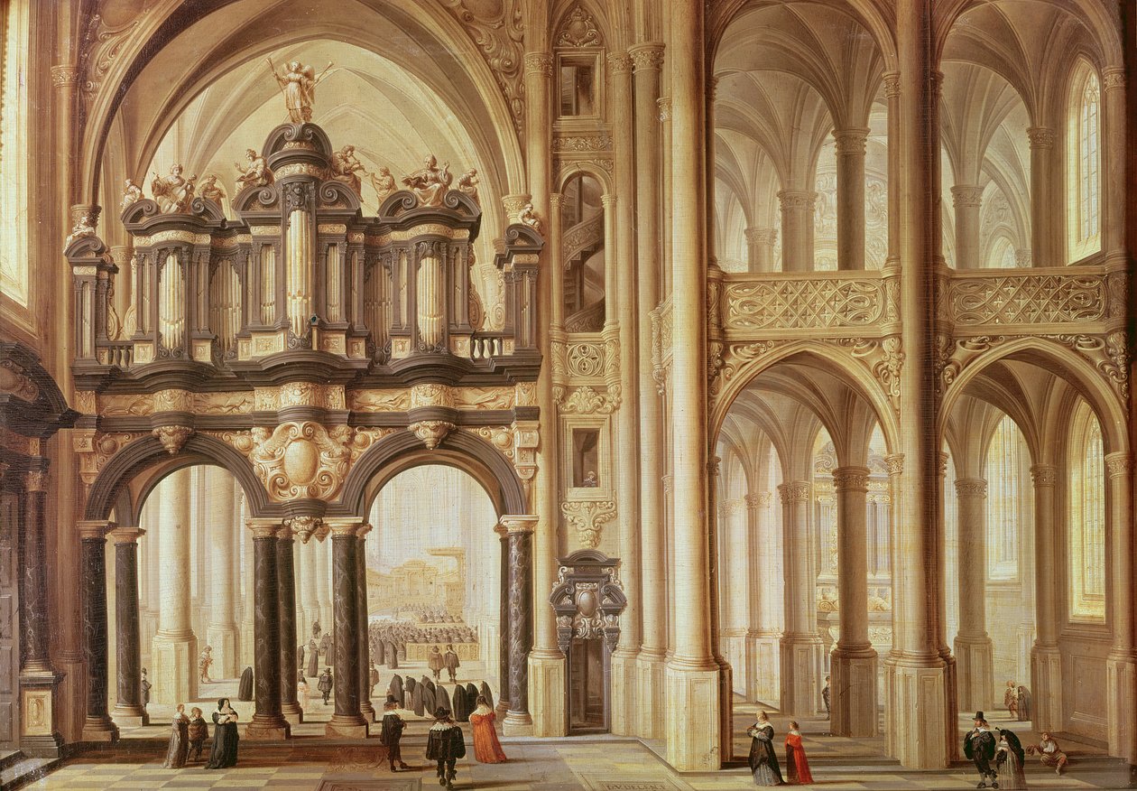 Egy templom belseje alkotó: Dirck van Delen