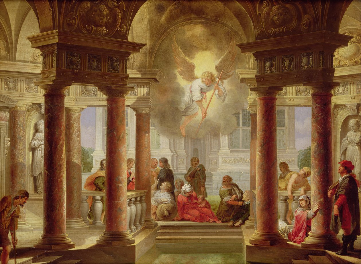 A Bethesda-tó, 1645 alkotó: Dirck van Delen