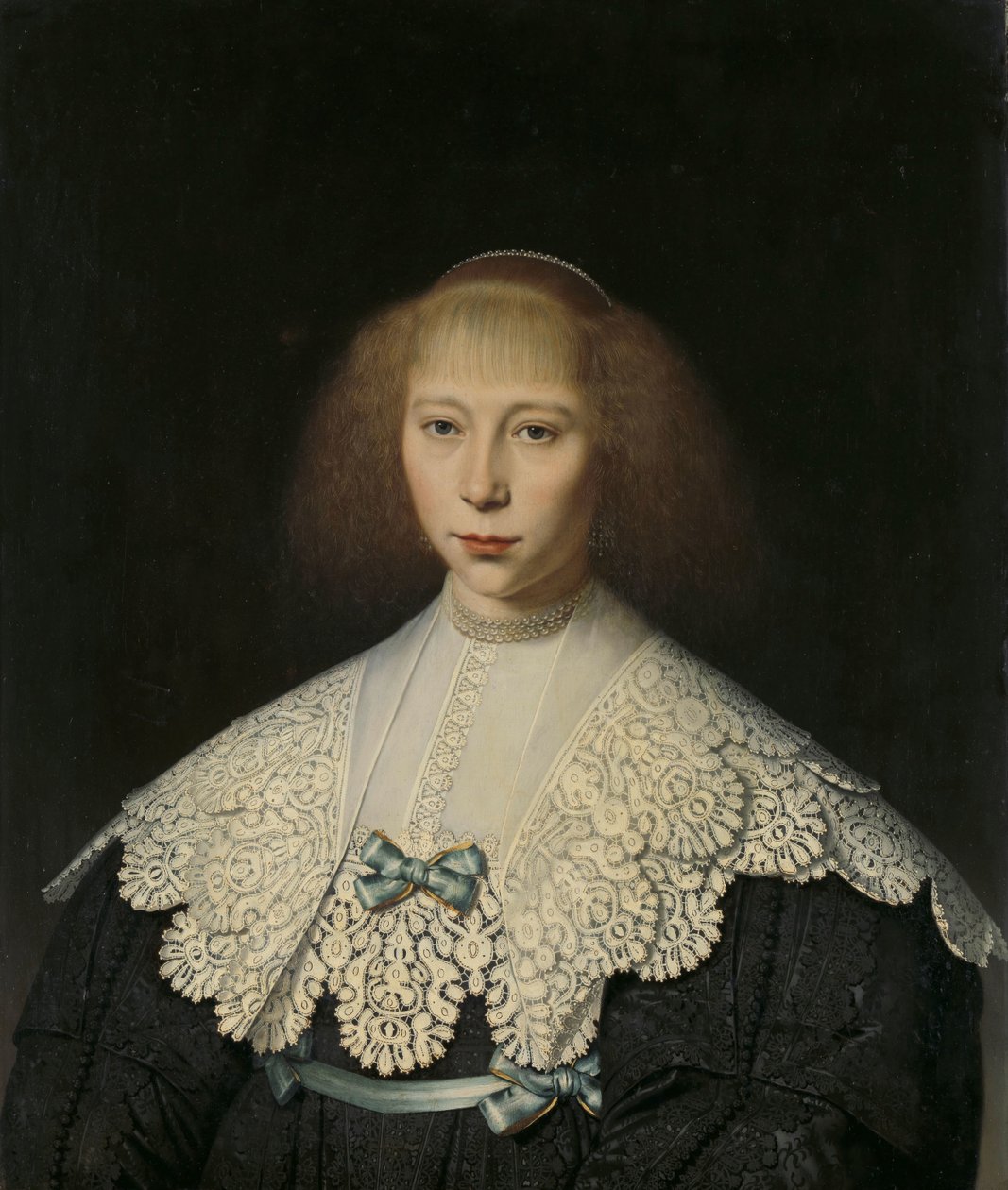 Agatha Geelvinck (1617-38). Frederik Dircksz Alewijn első felesége alkotó: Dirck Dircksz. van Santvoort