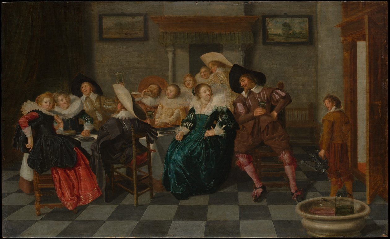Egy bankett alkotó: Dirck Hals