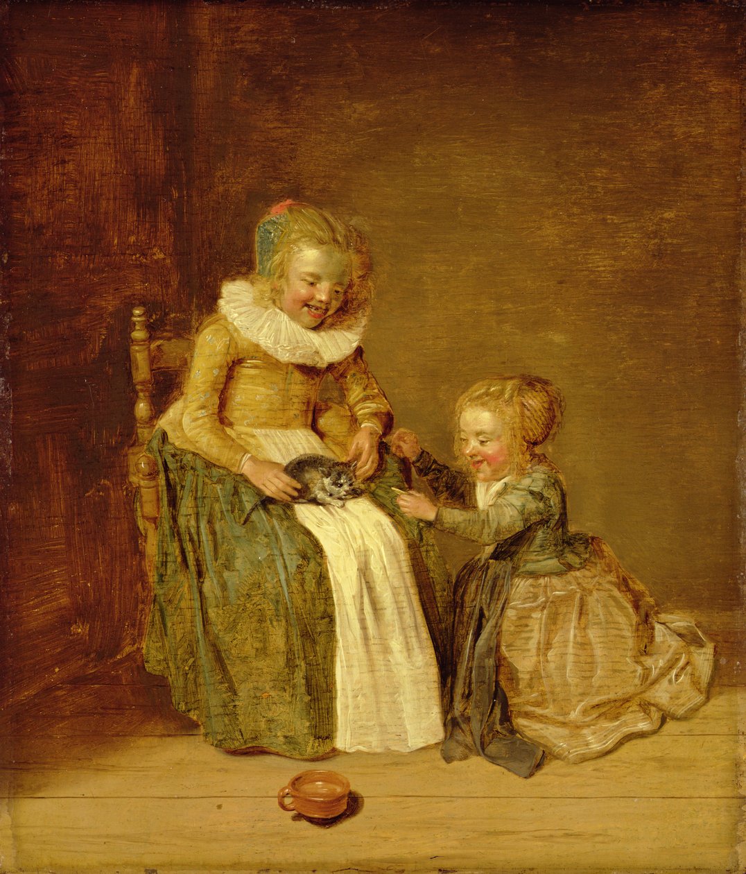 Gyermekek macskával, 1631 alkotó: Dirck Hals