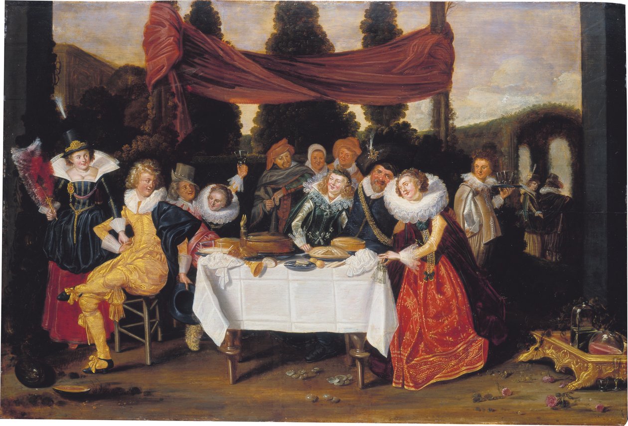 Vidám társaság alkotó: Dirck Hals