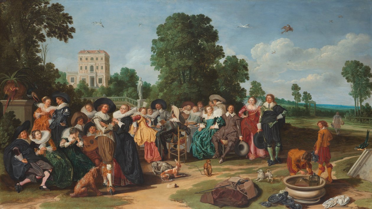 A Fête champêtre alkotó: Dirck Hals