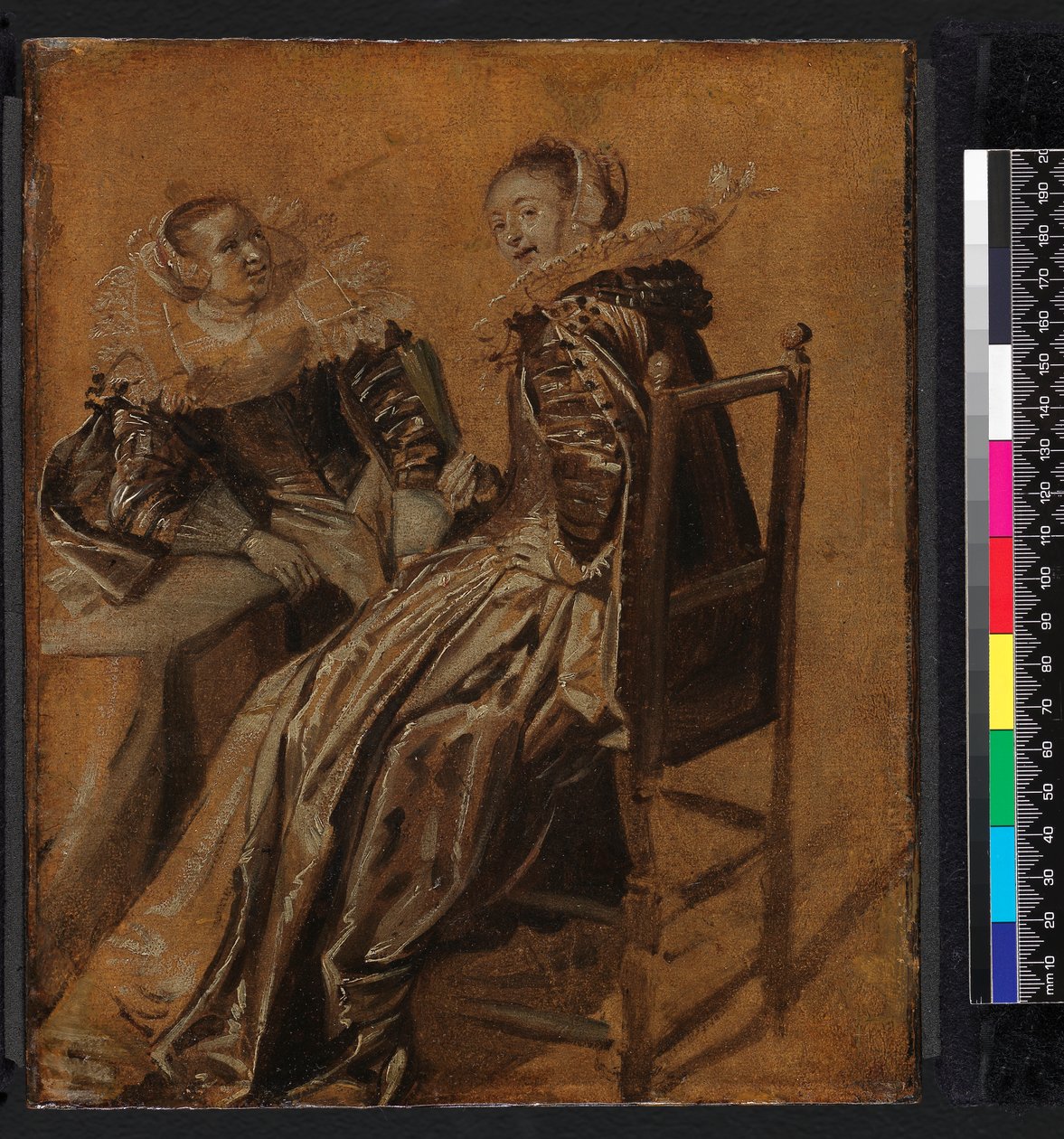 Két hölgy ül egy asztalnál, 1625-1628 alkotó: Dirck Hals