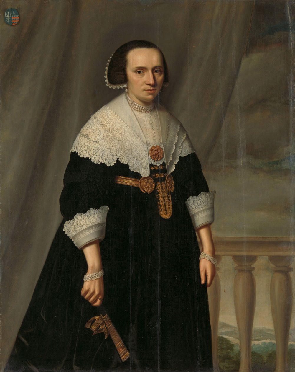 Machteld Bas portréja alkotó: Dirck Santvoort