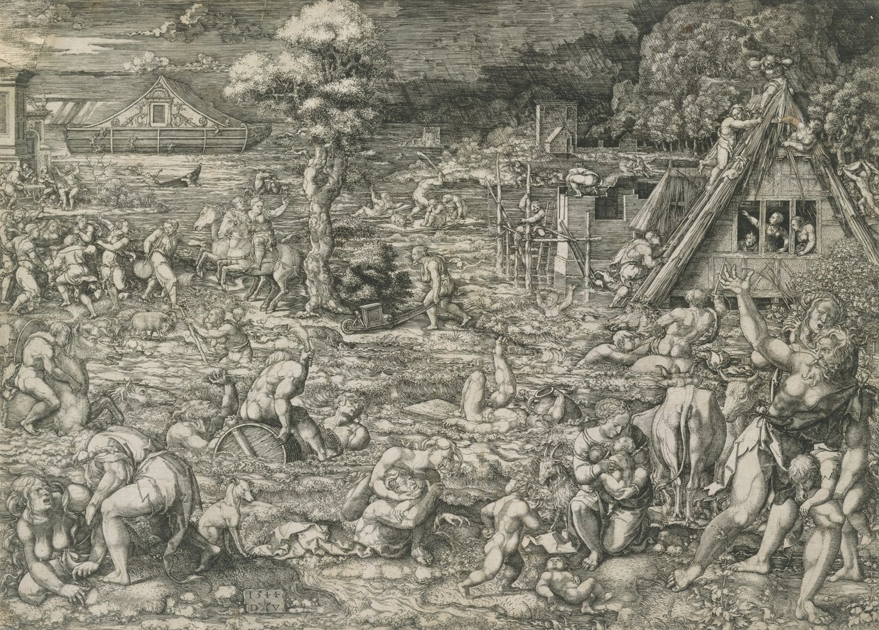 Az özönvíz, 1544. alkotó: Dirck Vellert