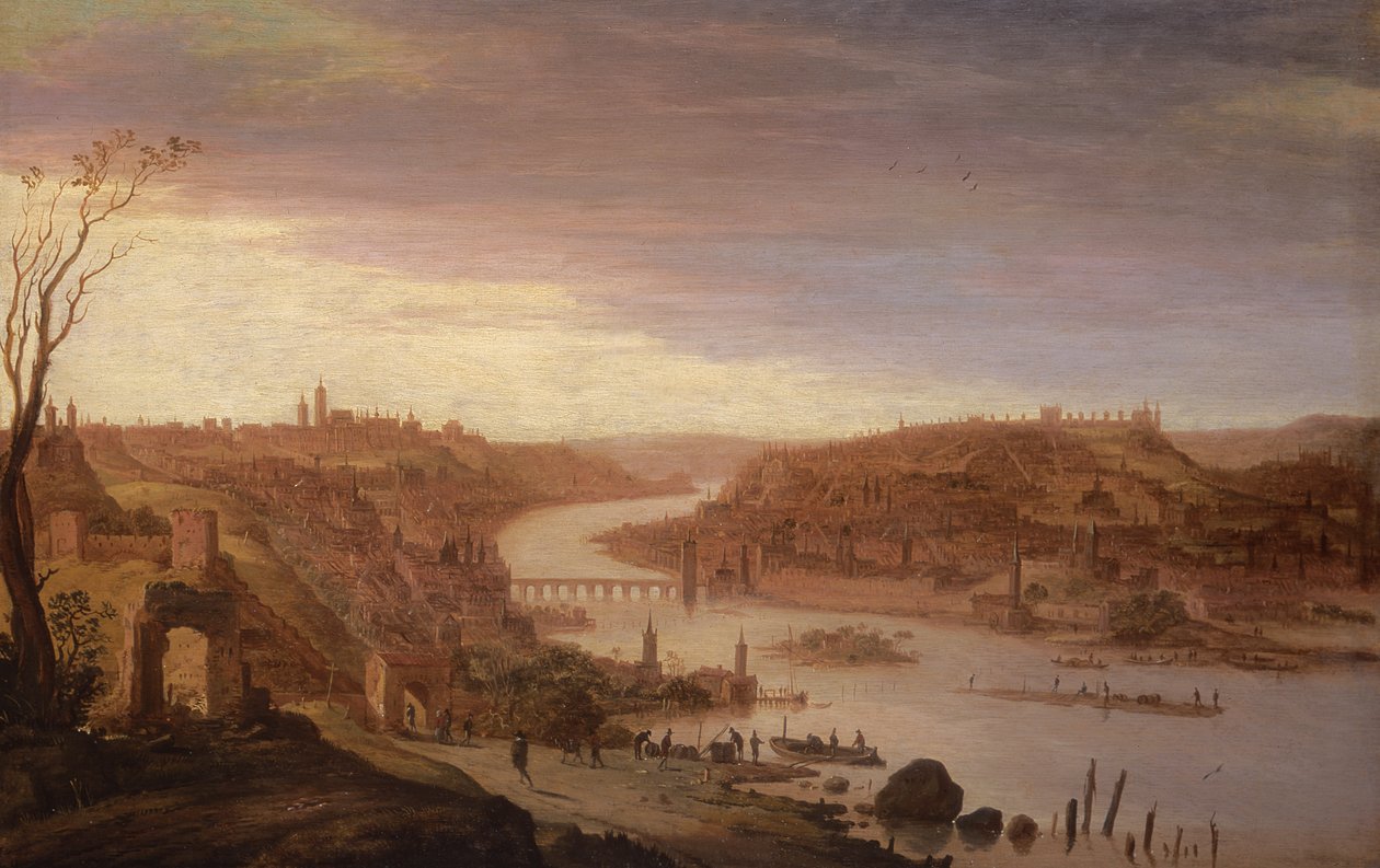 Panorámás kilátás Prágára (felújított változat, lásd még: 52796) alkotó: Dirck Verhaert