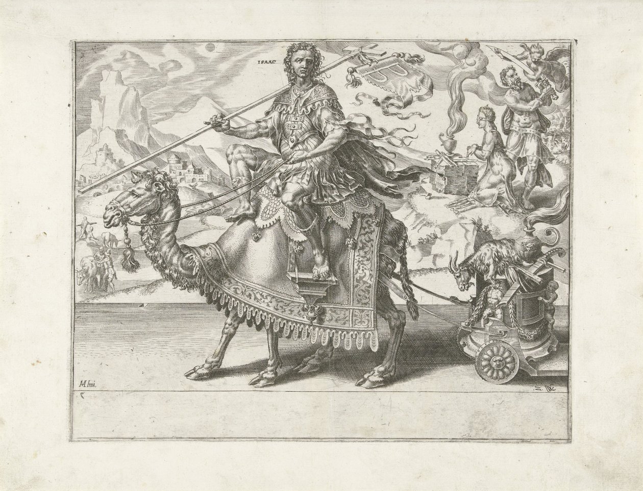Izsák diadala A türelem diadala (sorozat címe) Patientiae Trivmphvs (sorozat címe) alkotó: Dirck Volckertsz. Coornhert
