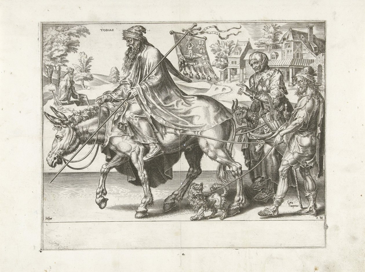 Tóbiás diadala A türelem diadala (sorozat címe) Patientiae Trivmphvs (sorozat címe) alkotó: Dirck Volckertsz. Coornhert