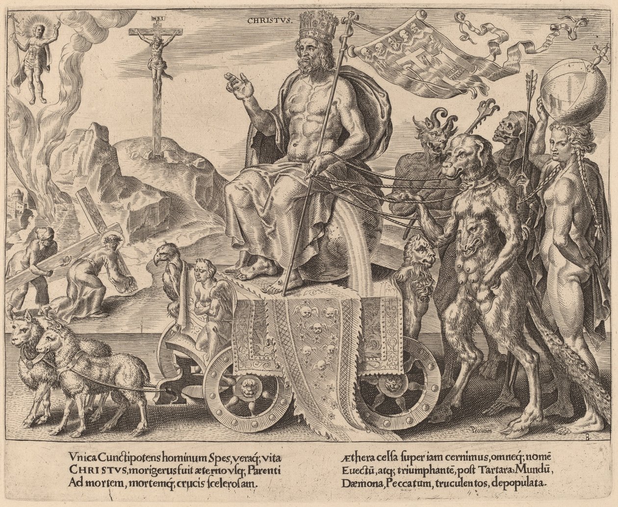 Krisztus diadala alkotó: Dirck Volckertz Coornhert after Maerten van Heemskerck