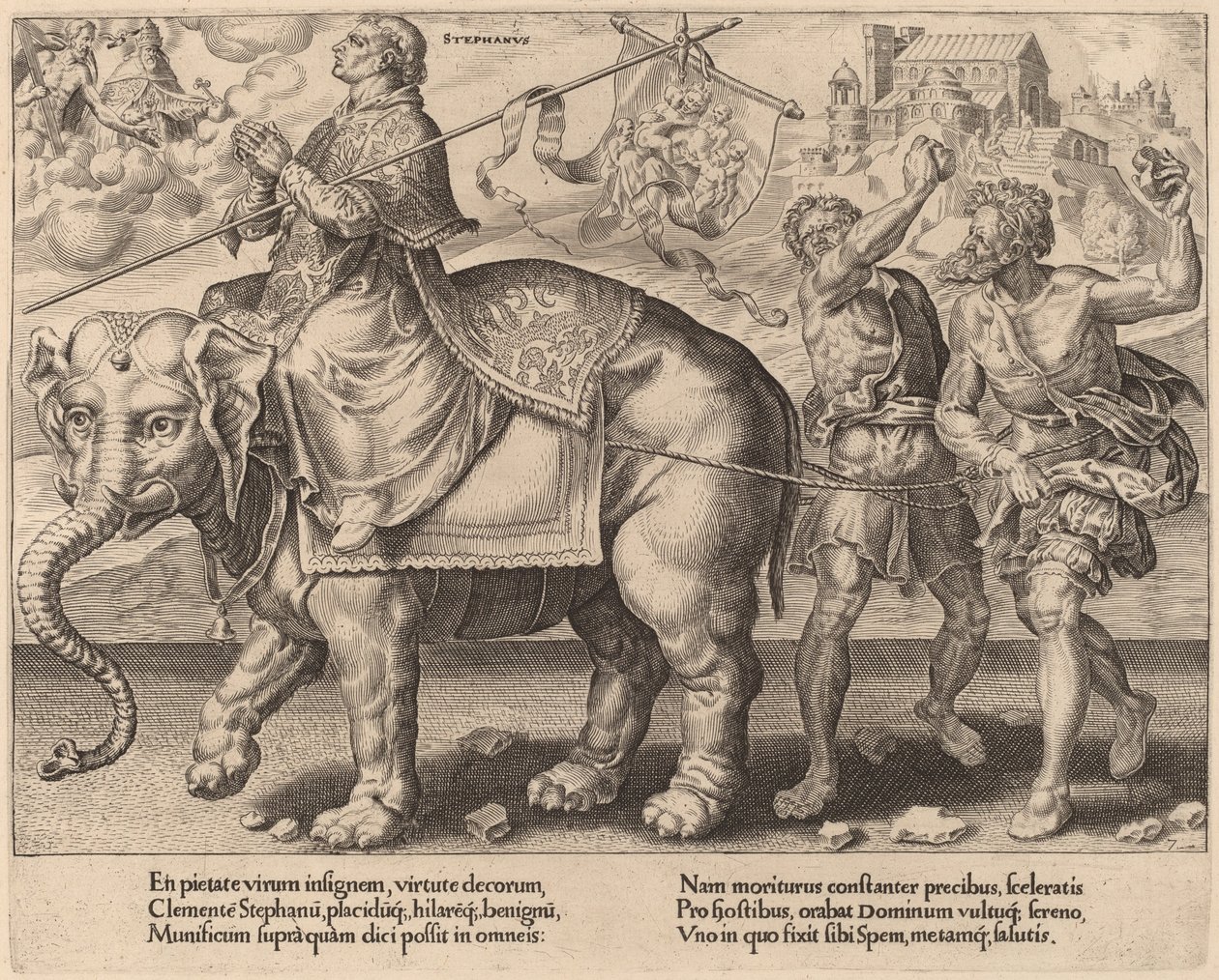 Szent István diadala alkotó: Dirck Volckertz Coornhert after Maerten van Heemskerck