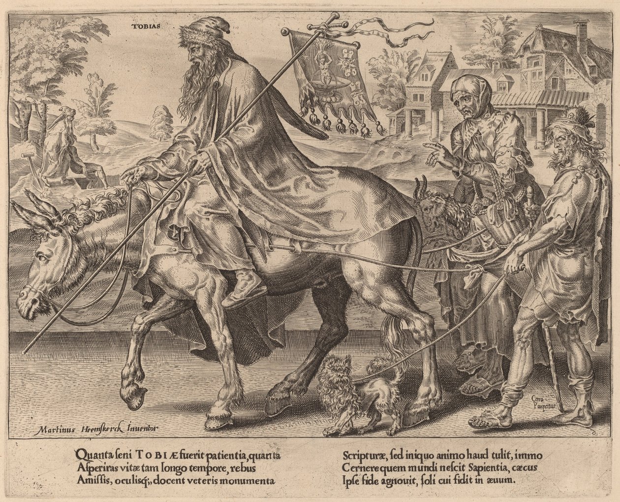 Tóbiás diadala alkotó: Dirck Volckertz Coornhert after Maerten van Heemskerck