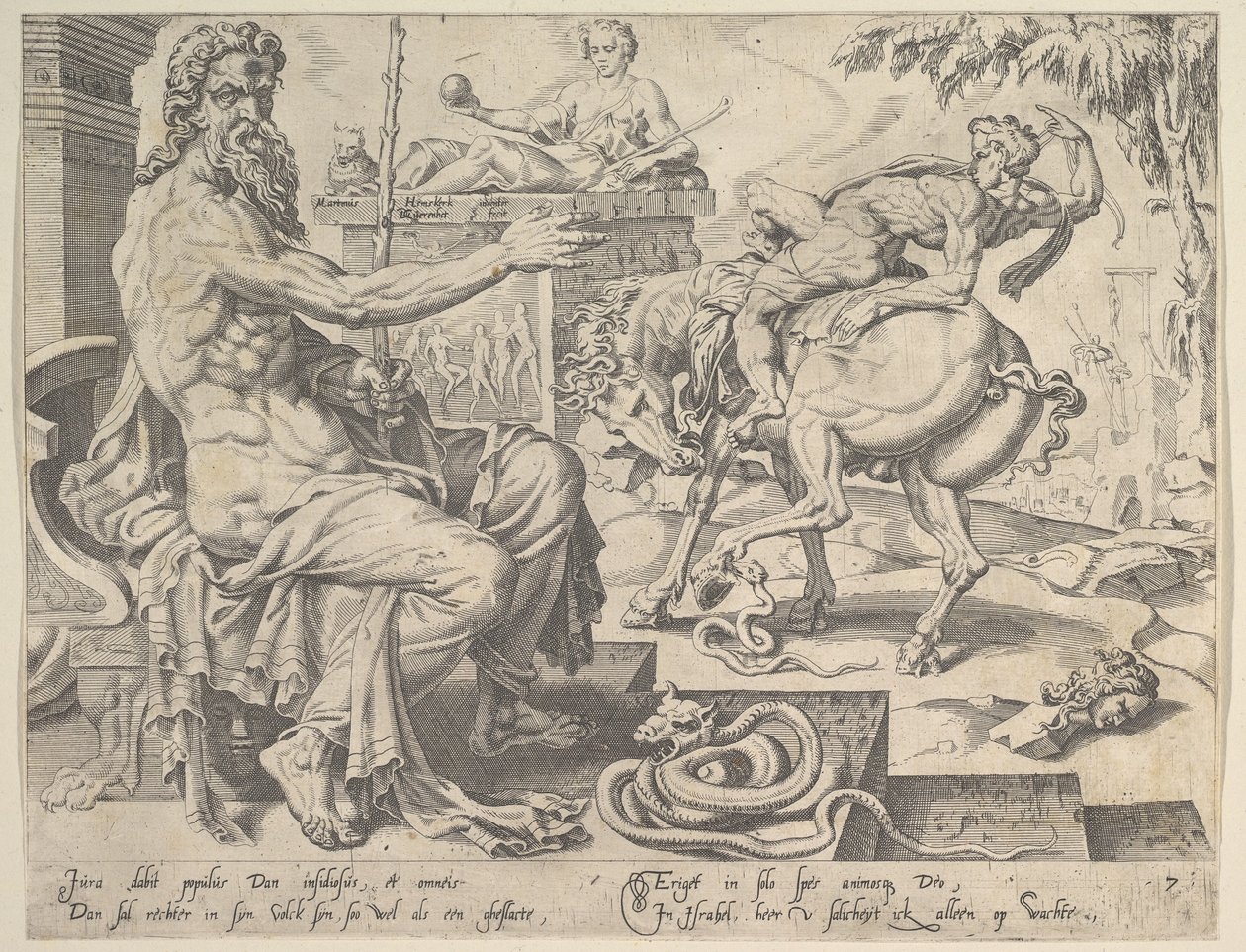 Dan, A tizenkét pátriárka című sorozatból, 1550. alkotó: Dirck Volkertsen Coornhert