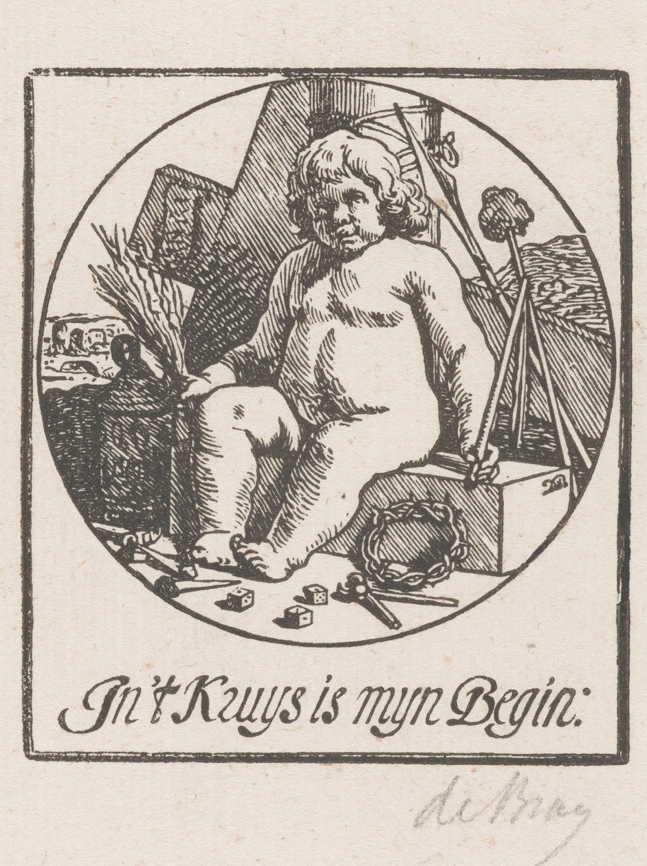 Krisztus gyermeke a szenvedés eszközeivel körülvéve alkotó: Dirck de Bray