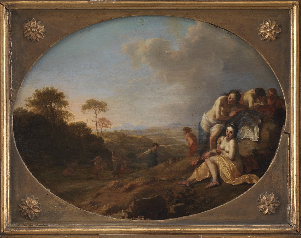 Nimfák a tájban alkotó: Dirck van der Lisse