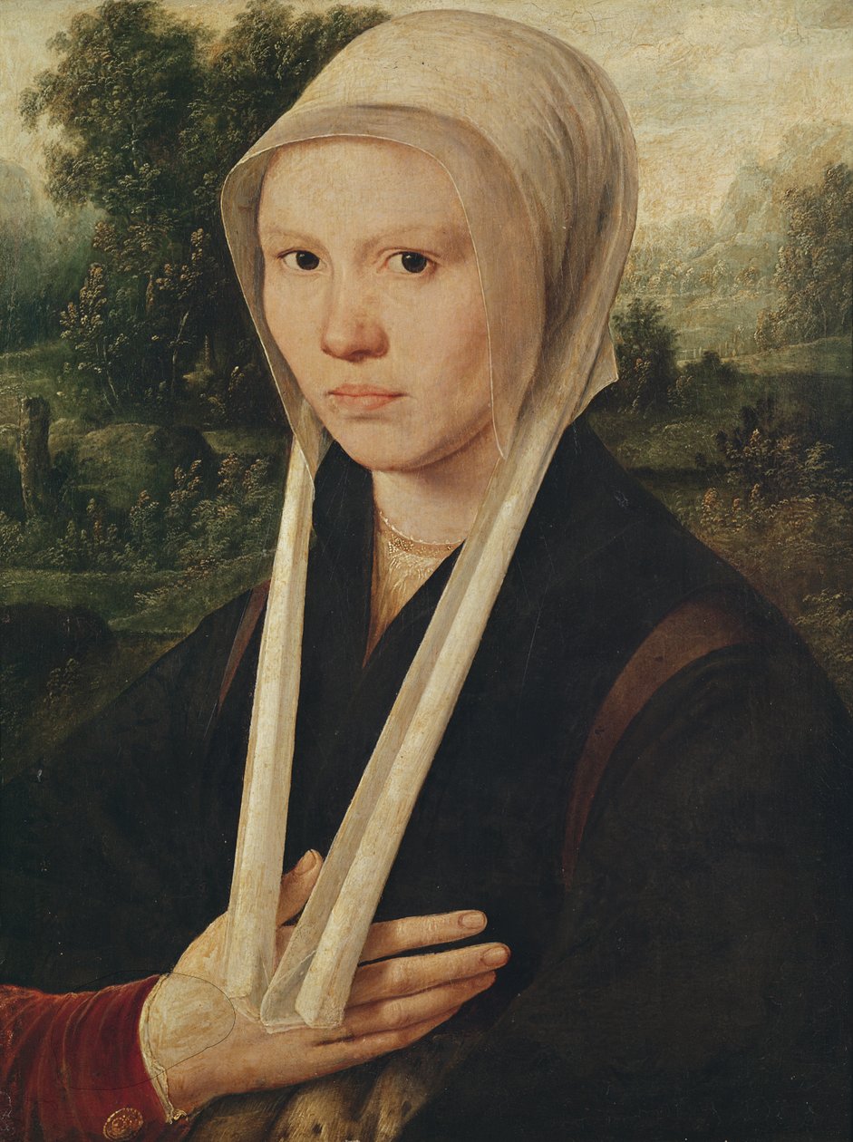 Fiatal nő portréja, 1530 körül alkotó: Dirk Jacobsz