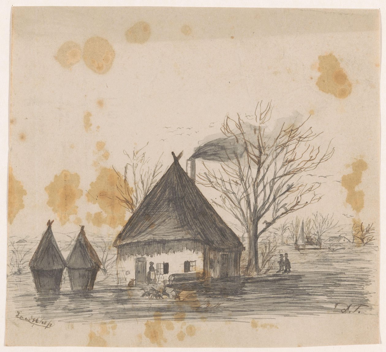 Fekvő (cím az objektumon) alkotó: Dirk Arnoldus Tavenraat (signed by artist)