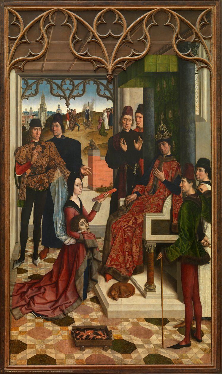 III. Ottó császár igazságszolgáltatása: Tűzpróba, 1471-1475 alkotó: Dirk Bouts