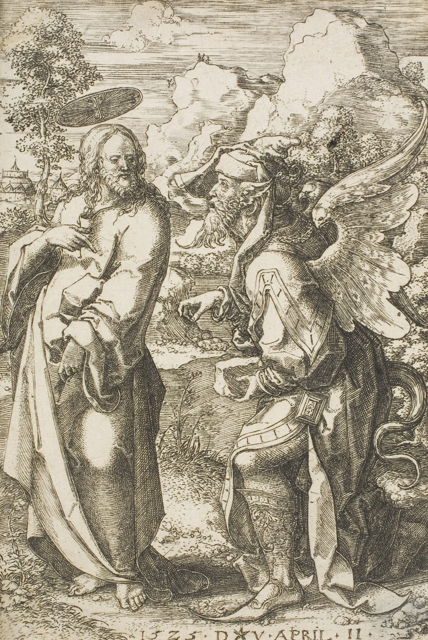 Krisztust az ördög megkísértette, 1525 alkotó: Dirk Jacobsz Vellert