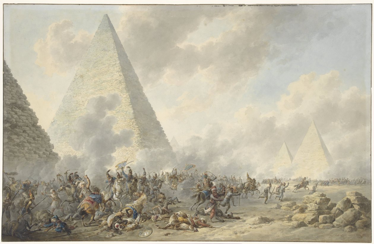Piramisok csata A piramisok csata, 1798. július 21 alkotó: Dirk Langendijk