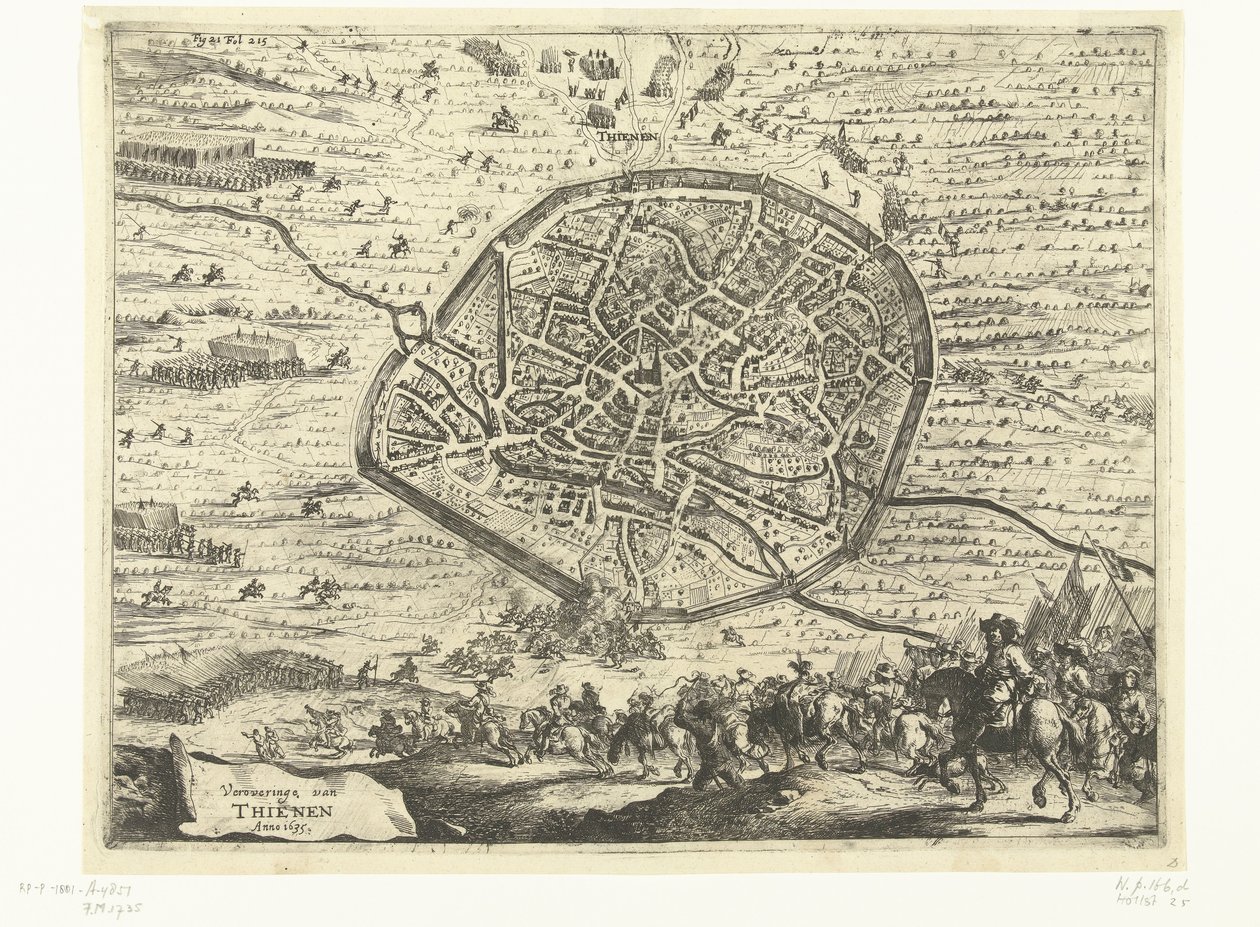 Tienen meghódítása, 1635 Thienen meghódítása Anno 1635 (cím a tárgyon) alkotó: Dirk Stoop