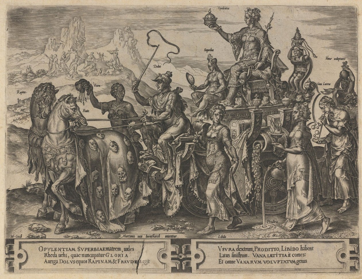 A gazdagság diadala, 1564 alkotó: Dirk Volkertsz. Coornhert