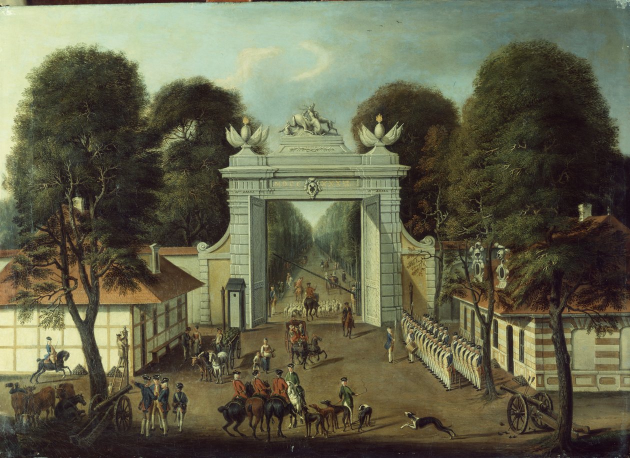 Vadászház Potsdamban, 1735 körül alkotó: Dismar Degen