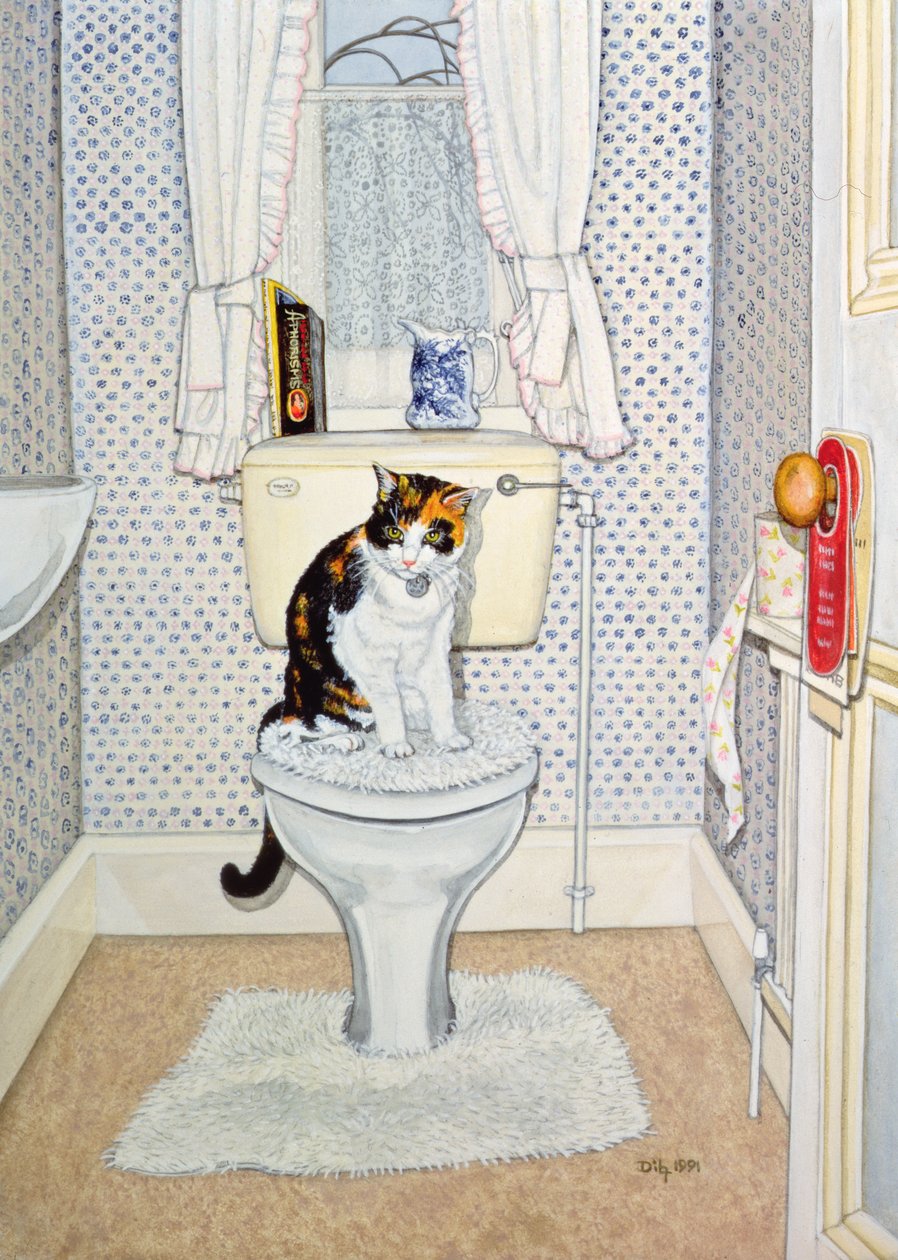 Cat on the Loo, 1991 alkotó: Ditz